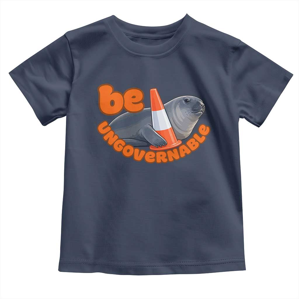 Neil The Seal Be Ungovernable Toddler T Shirt Funny Tasmania Elephant Seal Road