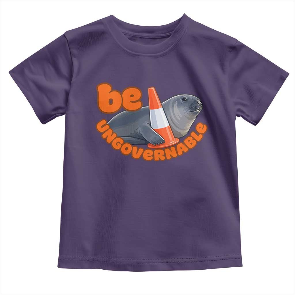 Neil The Seal Be Ungovernable Toddler T Shirt Funny Tasmania Elephant Seal Road