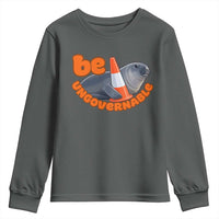 Neil The Seal Be Ungovernable Youth Sweatshirt Funny Tasmania Elephant Seal Road