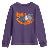 Neil The Seal Be Ungovernable Youth Sweatshirt Funny Tasmania Elephant Seal Road