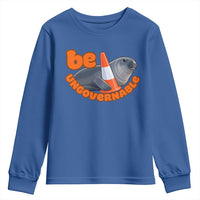 Neil The Seal Be Ungovernable Youth Sweatshirt Funny Tasmania Elephant Seal Road