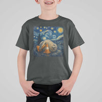 Funny Neil The Seal Starry Night T Shirt For Kid Van Gogh Art for Tasmania Seal Lovers