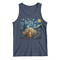 Funny Neil The Seal Starry Night Tank Top Van Gogh Art for Tasmania Seal Lovers