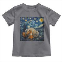 Funny Neil The Seal Starry Night Toddler T Shirt Van Gogh Art for Tasmania Seal Lovers