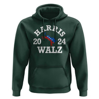 Harris Walz 2024 Hoodie Vintage Patriotic Donkey USA Flag - Wonder Print Shop