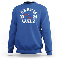 Harris Walz 2024 Sweatshirt Vintage Patriotic Donkey USA Flag - Wonder Print Shop