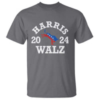 Harris Walz 2024 T Shirt Vintage Patriotic Donkey USA Flag - Wonder Print Shop