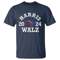 Harris Walz 2024 T Shirt Vintage Patriotic Donkey USA Flag - Wonder Print Shop