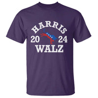 Harris Walz 2024 T Shirt Vintage Patriotic Donkey USA Flag - Wonder Print Shop