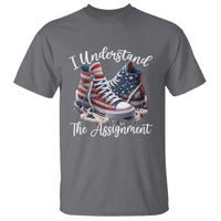 Harris Supporter 2024 T Shirt I Understand The Assignment USA Chucks Pearls - Wonder Print Shop