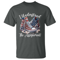 Harris Supporter 2024 T Shirt I Understand The Assignment USA Chucks Pearls - Wonder Print Shop
