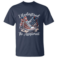 Harris Supporter 2024 T Shirt I Understand The Assignment USA Chucks Pearls - Wonder Print Shop