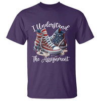 Harris Supporter 2024 T Shirt I Understand The Assignment USA Chucks Pearls - Wonder Print Shop