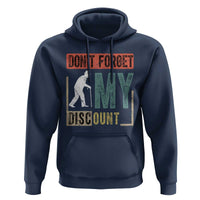 Funny Dont Forget My Discount Hoodie Old People Gag Retro Sunset - Wonder Print Shop