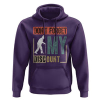 Funny Dont Forget My Discount Hoodie Old People Gag Retro Sunset - Wonder Print Shop