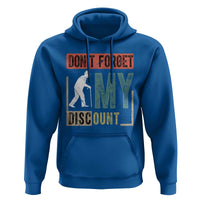 Funny Dont Forget My Discount Hoodie Old People Gag Retro Sunset - Wonder Print Shop