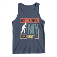 Funny Dont Forget My Discount Tank Top Old People Gag Retro Sunset - Wonder Print Shop
