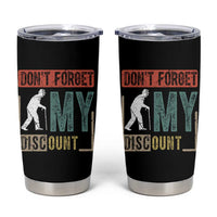 Funny Dont Forget My Discount Tumbler Cup Old People Gag Retro Sunset - Wonder Print Shop