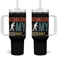 Funny Dont Forget My Discount Tumbler With Handle Old People Gag Retro Sunset - Wonder Print Shop