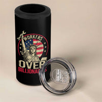 Workers Over Billionaires 4 in 1 Can Cooler Tumbler Social Justice Statue Of Liberty - Wonder Print Shop