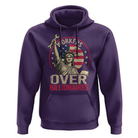 Workers Over Billionaires Hoodie Social Justice Statue Of Liberty - Wonder Print Shop