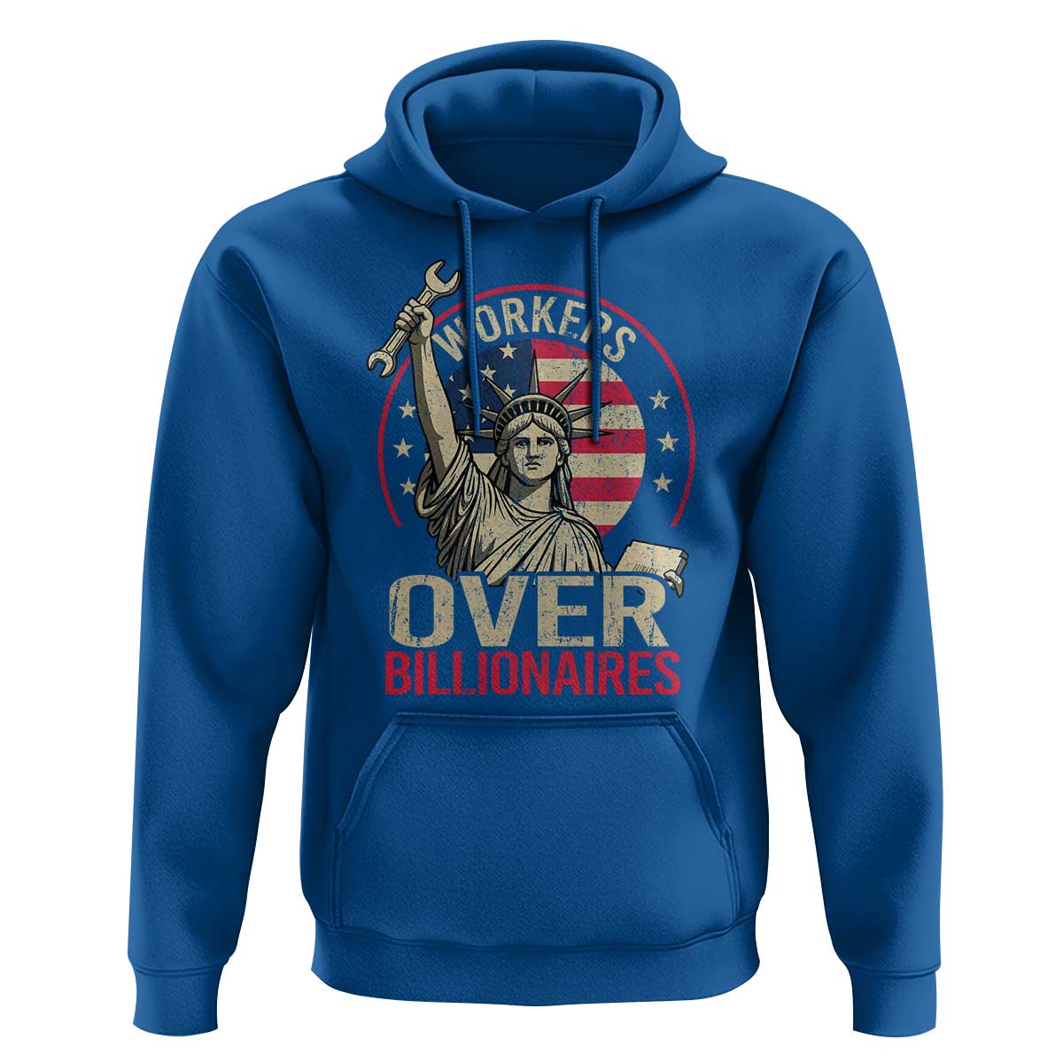 Workers Over Billionaires Hoodie Social Justice Statue Of Liberty - Wonder Print Shop
