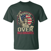 Workers Over Billionaires T Shirt Social Justice Statue Of Liberty - Wonder Print Shop