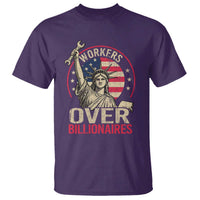 Workers Over Billionaires T Shirt Social Justice Statue Of Liberty - Wonder Print Shop