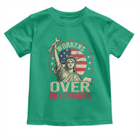 Workers Over Billionaires Toddler T Shirt Social Justice Statue Of Liberty - Wonder Print Shop