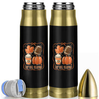 Tis The Season Fall Thanksgiving Bullet Tumbler Retro Coquette Bow American Football Pumpkin - Wonder Print Shop