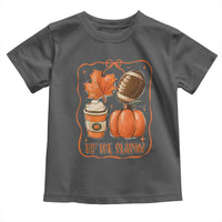 Tis The Season Fall Thanksgiving Toddler T Shirt Retro Coquette Bow American Football Pumpkin - Wonder Print Shop