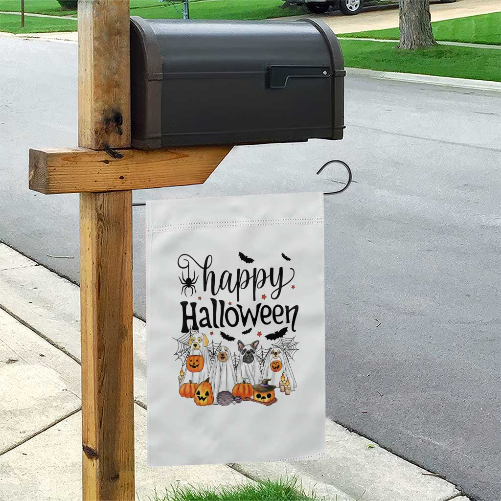 Happy Halloween Dog Ghost Spooky Season Garden Flag - Wonder Print Shop