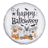 Happy Halloween Dog Ghost Spooky Season Spare Tire Cover - Wonder Print Shop