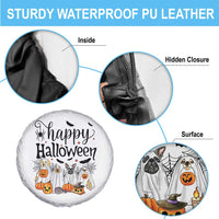 Happy Halloween Dog Ghost Spooky Season Spare Tire Cover - Wonder Print Shop