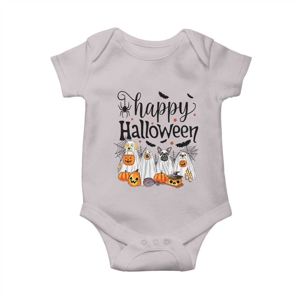 Happy Halloween Dog Ghost Spooky Season Baby Onesie - Wonder Print Shop