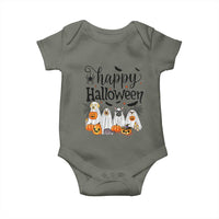 Happy Halloween Dog Ghost Spooky Season Baby Onesie - Wonder Print Shop