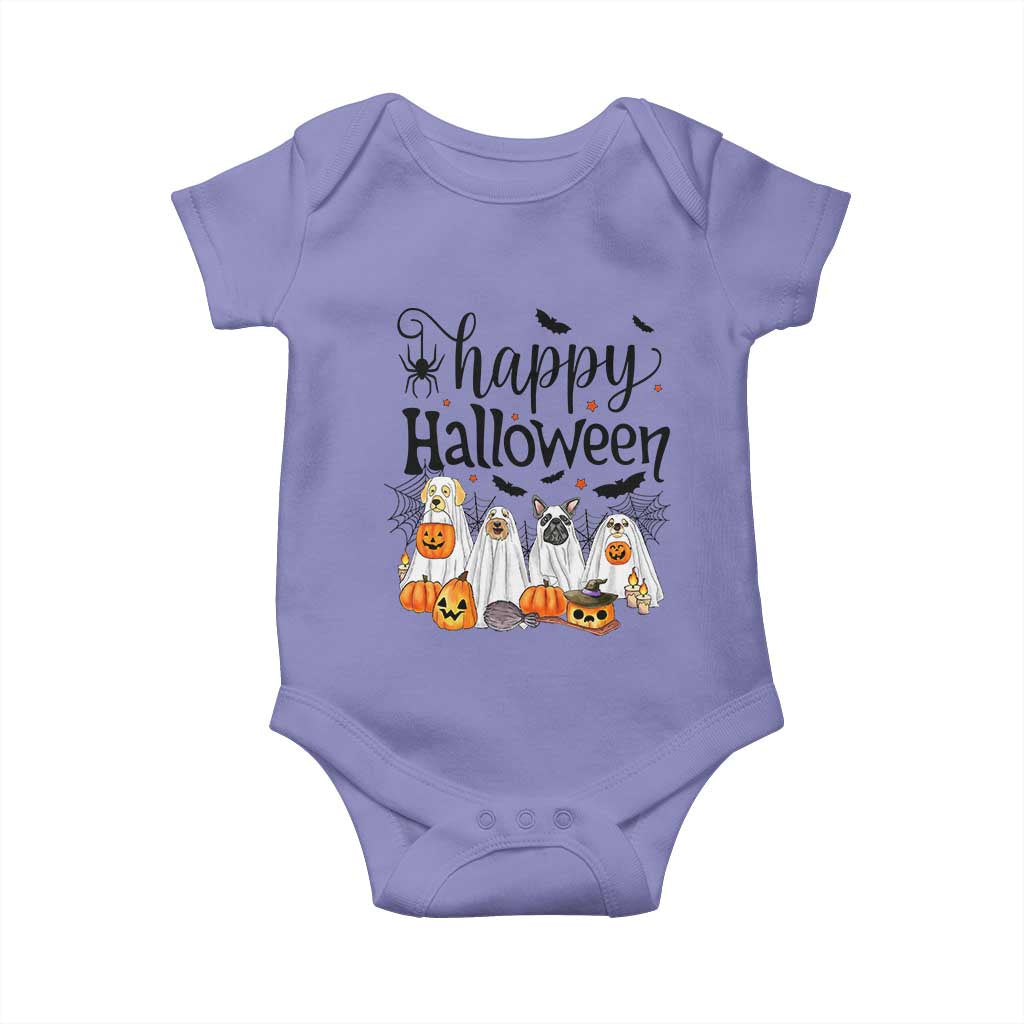 Happy Halloween Dog Ghost Spooky Season Baby Onesie - Wonder Print Shop