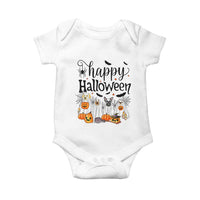 Happy Halloween Dog Ghost Spooky Season Baby Onesie - Wonder Print Shop