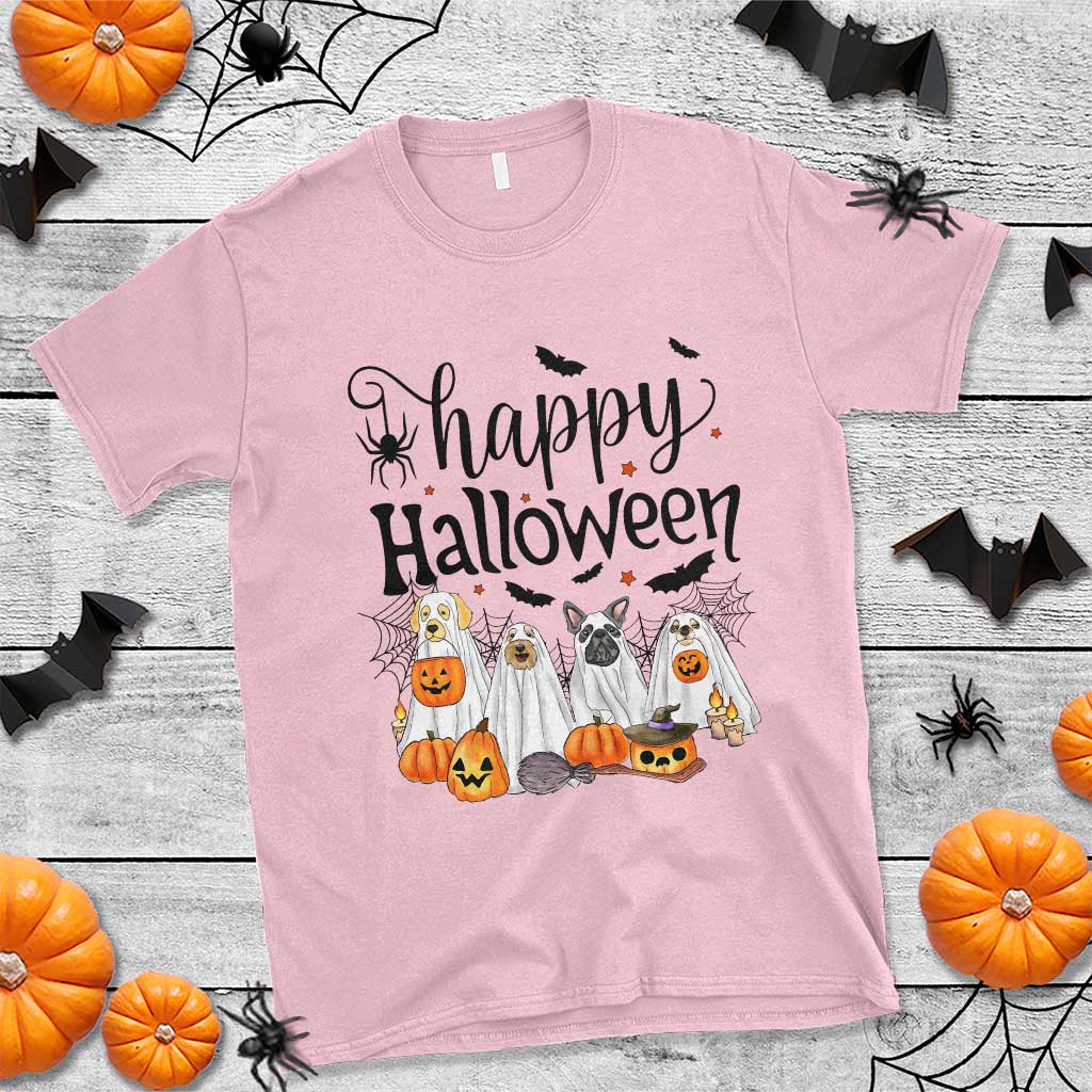 Happy Halloween Dog Ghost Spooky Season T Shirt - Wonder Print Shop