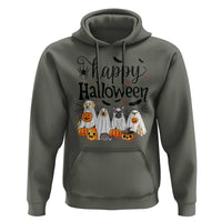 Happy Halloween Dog Ghost Spooky Season Hoodie - Wonder Print Shop
