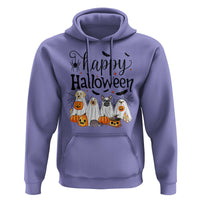 Happy Halloween Dog Ghost Spooky Season Hoodie - Wonder Print Shop