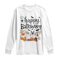 Happy Halloween Dog Ghost Spooky Season Long Sleeve Shirt - Wonder Print Shop