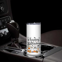 Happy Halloween Dog Ghost Spooky Season Skinny Tumbler - Wonder Print Shop