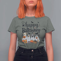 Happy Halloween Dog Ghost Spooky Season T Shirt For Women - Wonder Print Shop