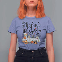 Happy Halloween Dog Ghost Spooky Season T Shirt For Women - Wonder Print Shop