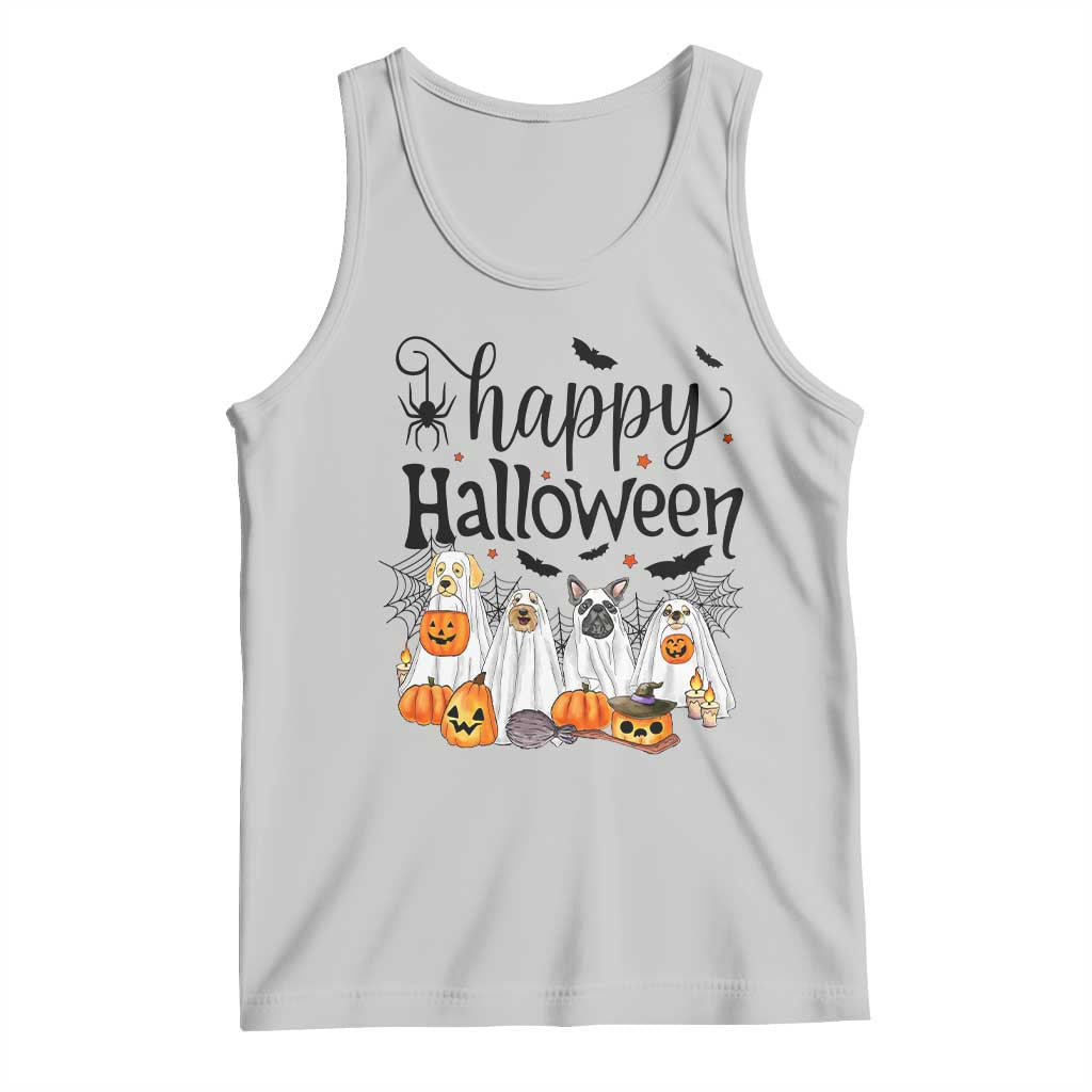 Happy Halloween Dog Ghost Spooky Season Tank Top - Wonder Print Shop
