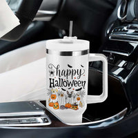 Happy Halloween Dog Ghost Spooky Season Tumbler With Handle - Wonder Print Shop