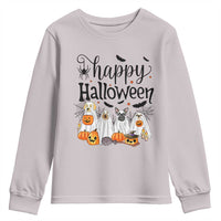 Happy Halloween Dog Ghost Spooky Season Youth Sweatshirt - Wonder Print Shop