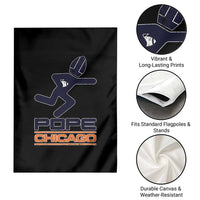 Chicago Pope Leo XIV American Football Garden Flag - Wonder Print Shop