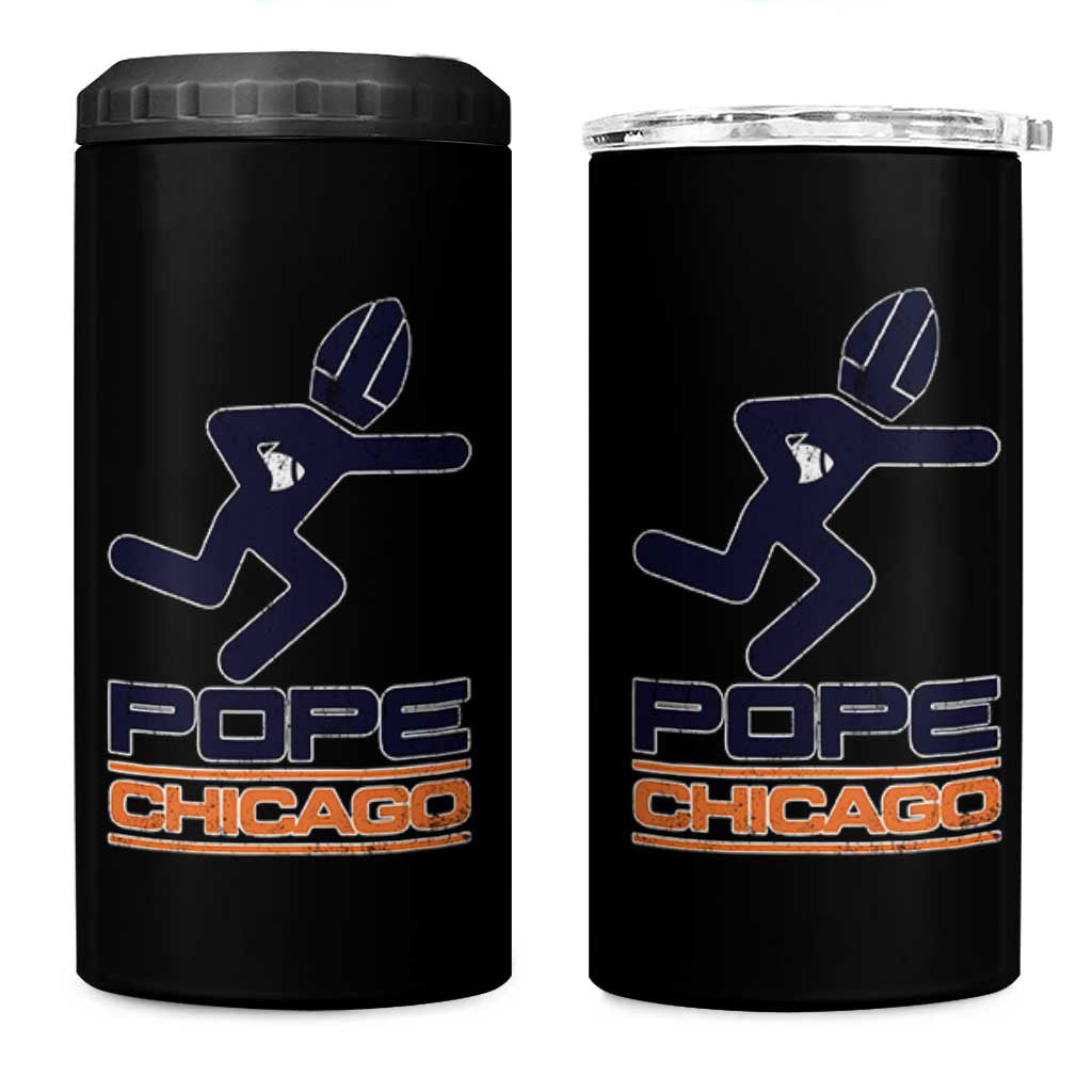 Chicago Pope Leo XIV American Football 4 in 1 Can Cooler Tumbler - Wonder Print Shop